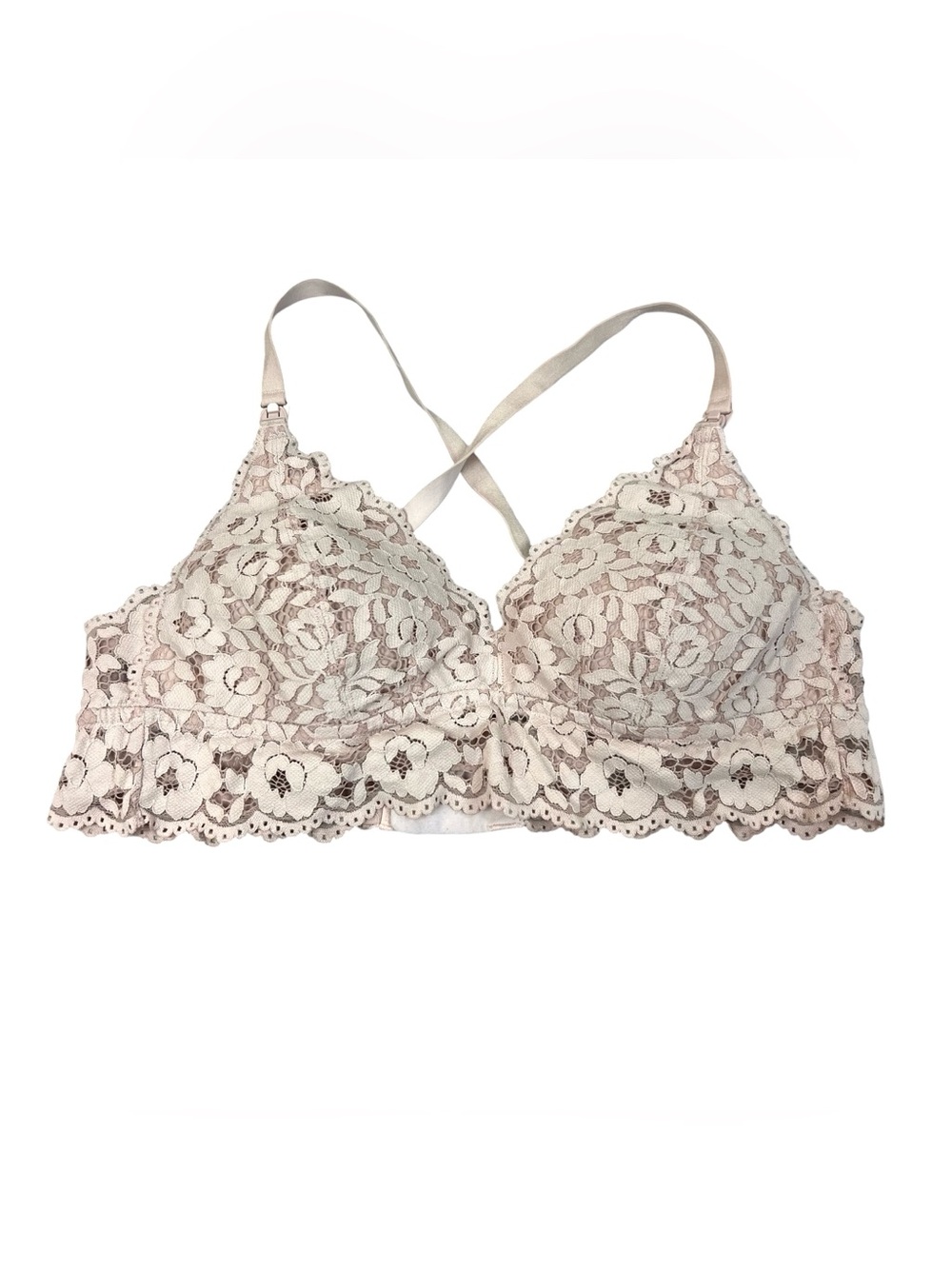 MOMANDA Lace Nursing Bra Wirefree Padded Breastfeeding Maternity Bralette 40B